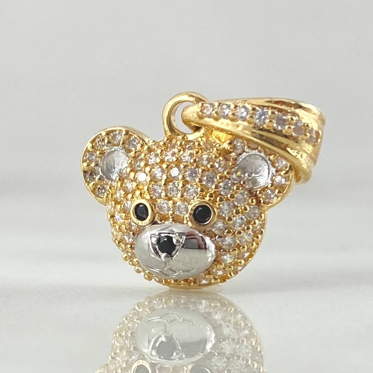 Bear Face Pendant 2.7gr / 2cm / 18K Gold