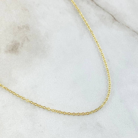 Cadena Aro seguido 1.05gr / 17 3/4 in / 1.2mm Oro Amarillo +3 18K ©