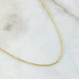 Cadena Aro seguido 1.05gr / 17 3/4 in / 1.2mm Oro Amarillo +3 18K ©