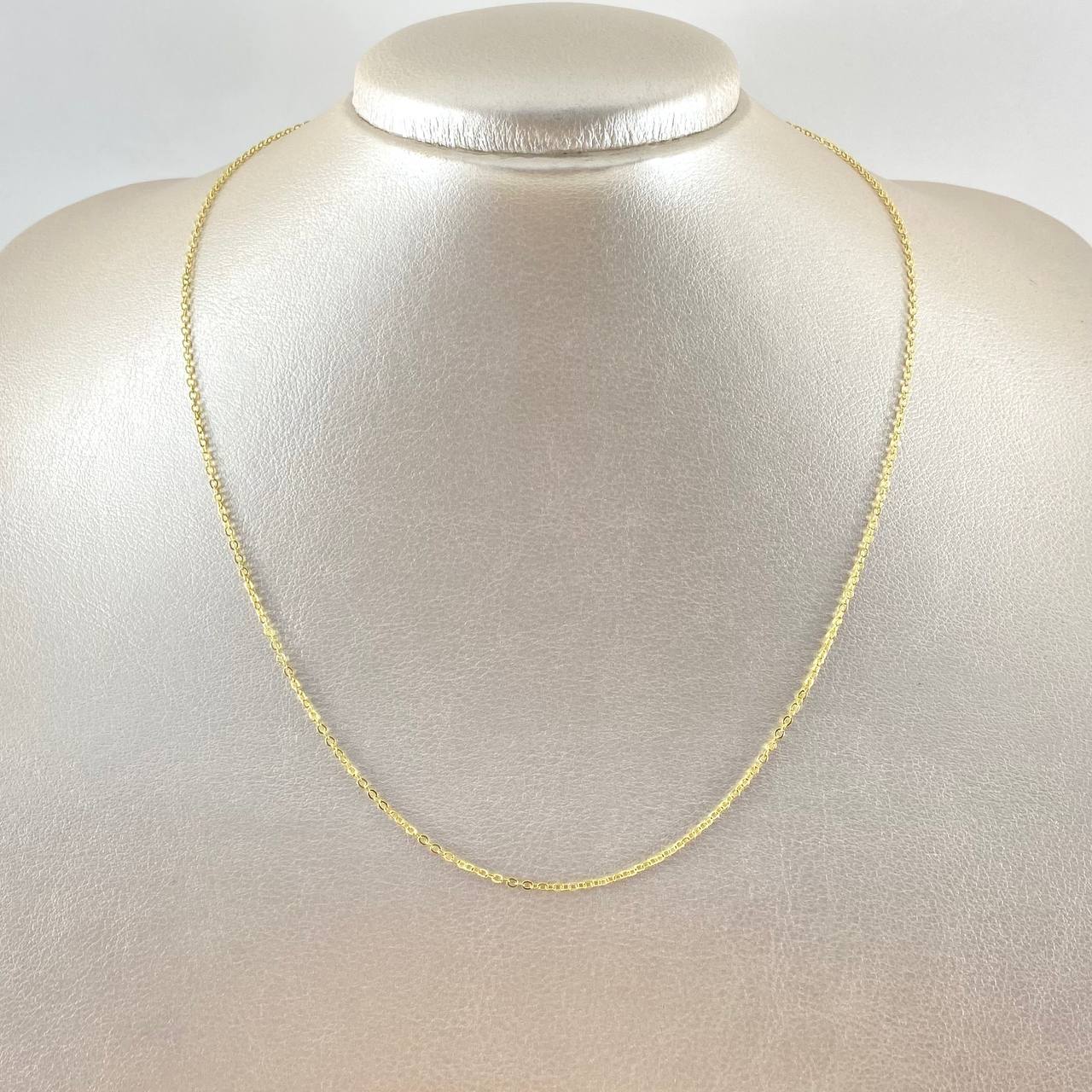 Continuous Ring Chain 1.05gr / 17 3/4 in / 1.2mm Yellow Gold +3 18K *