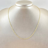 Continuous Ring Chain 1.05gr / 17 3/4 in / 1.2mm Yellow Gold +3 18K *