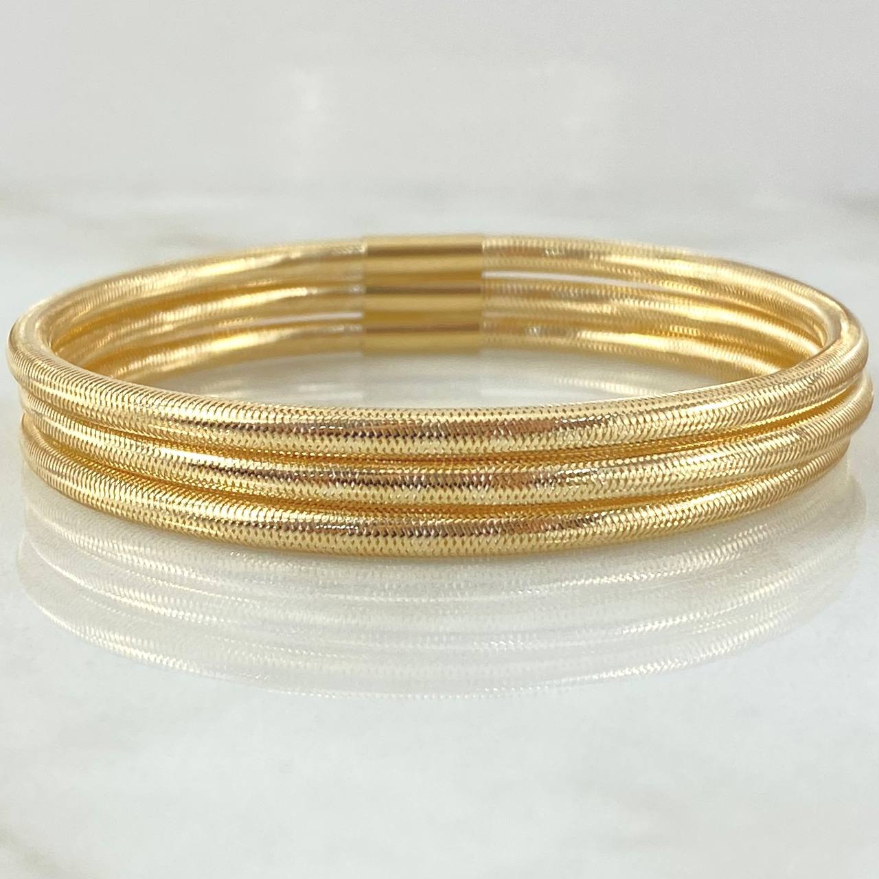 Reticulated Bracelet x3 4.7gr / 19cm / +4 18K Gold *