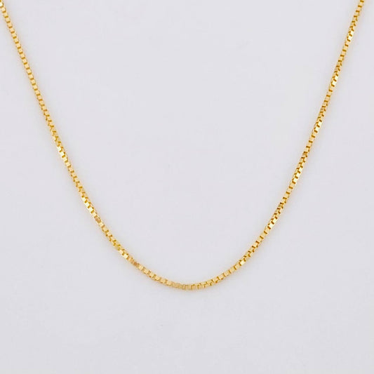 Cadena Veneciana 0.95g / 18 in / 0.6mm Oro Amarillo 18K