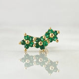 Piercing Arco Flores 0.7gr / 1/2 in / Oro Amarillo 18K