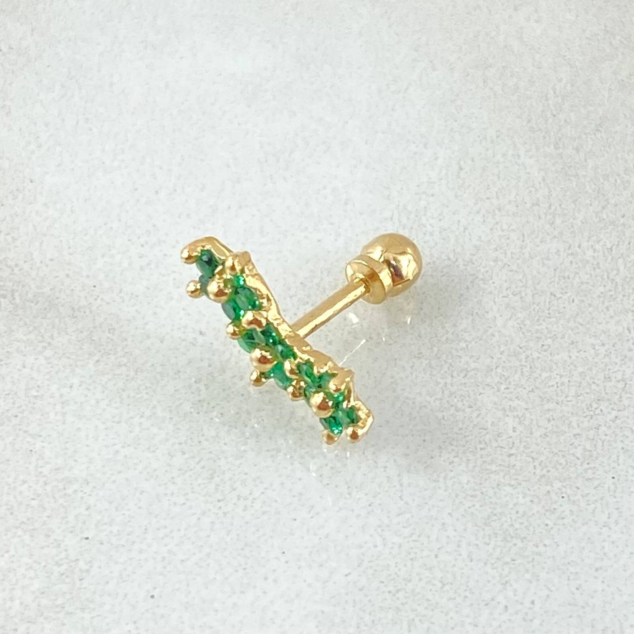 Flower Arch Piercing 0.65gr / 1.2cm / Nac.Esp. 18K Gold ©