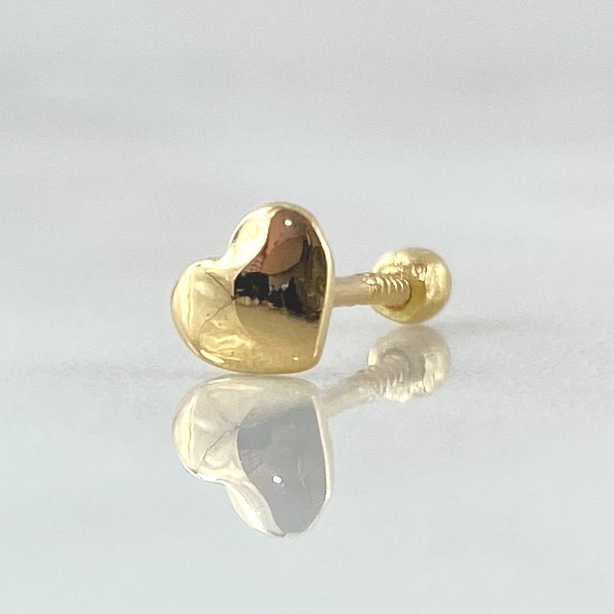 Piercing Corazon 0.5gr / 1.5cm / Nac.Esp. Oro 18K