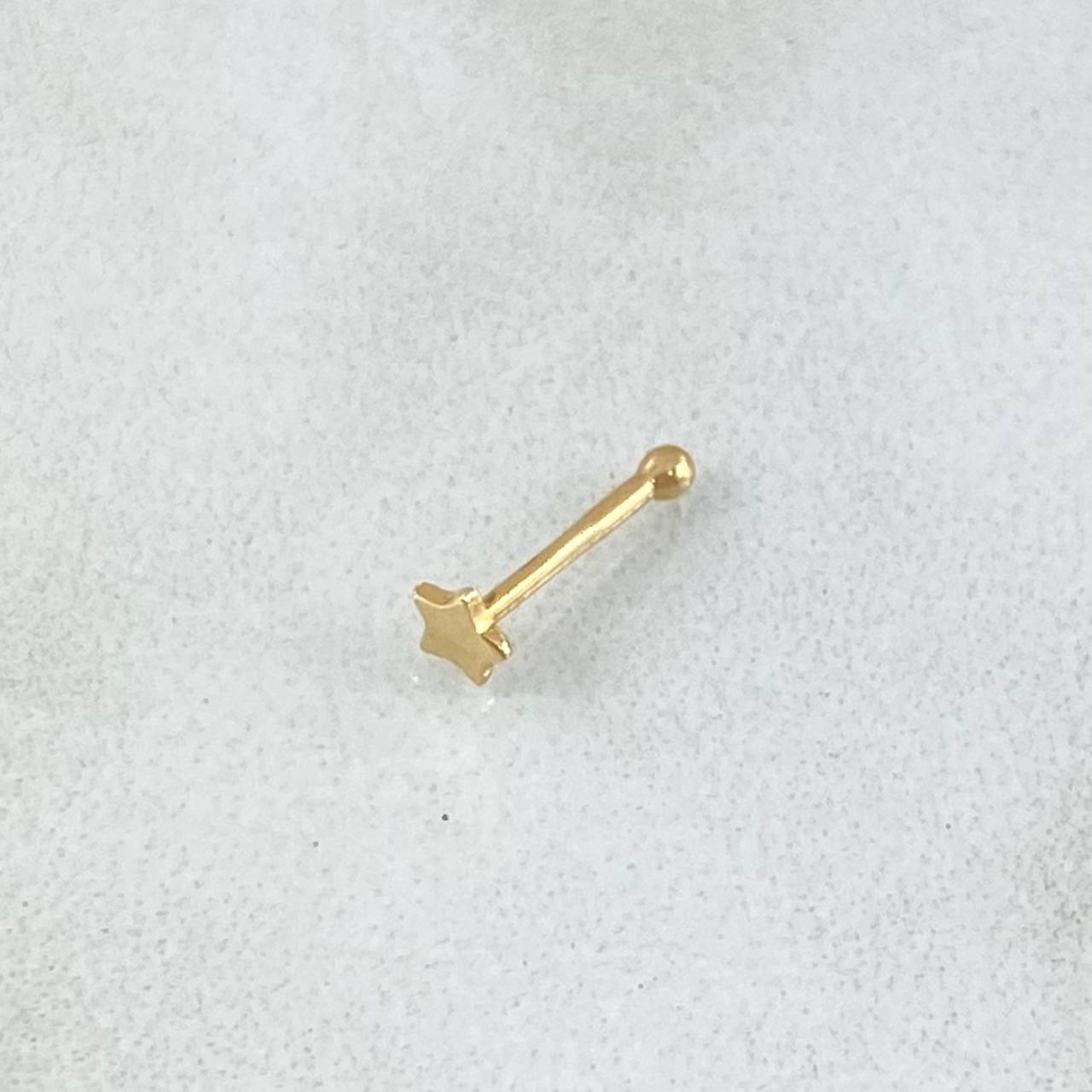 Star Piercing 0.1gr / 1cm / Nac.Esp. 18K Gold