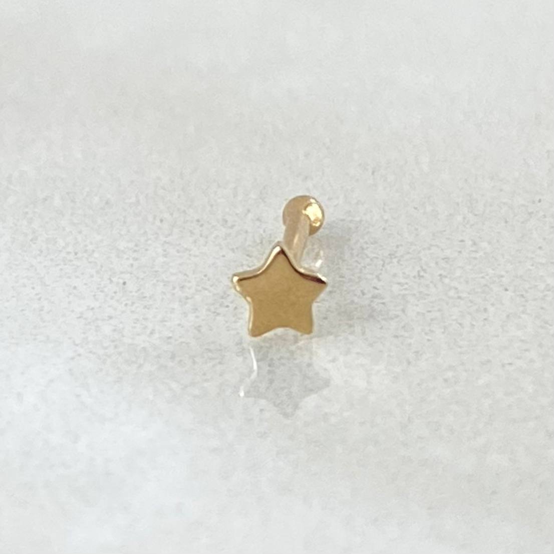 Star Piercing 0.1gr / 1cm / Nac.Esp. 18K Gold
