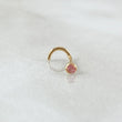 Sparkle Pink Zircon Piercing 0.15gr / 1cm / Special Birth 18K Gold *