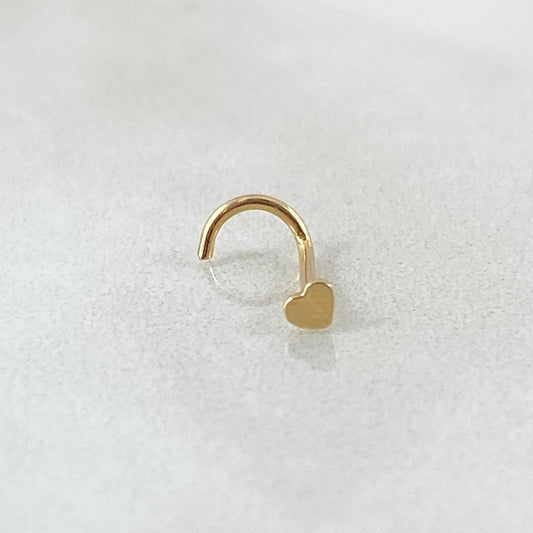 Heart Spark Piercing 0.1 g / 1/2 in 18K Yellow Gold