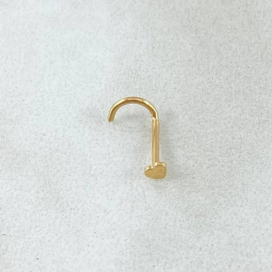 Piercing chispa Corazon 0.15 g / 1/2 in Oro Amarillo 18K