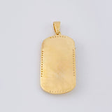 Dije Placa Cristo 9.5g / 2 in Oro Amarillo 18K