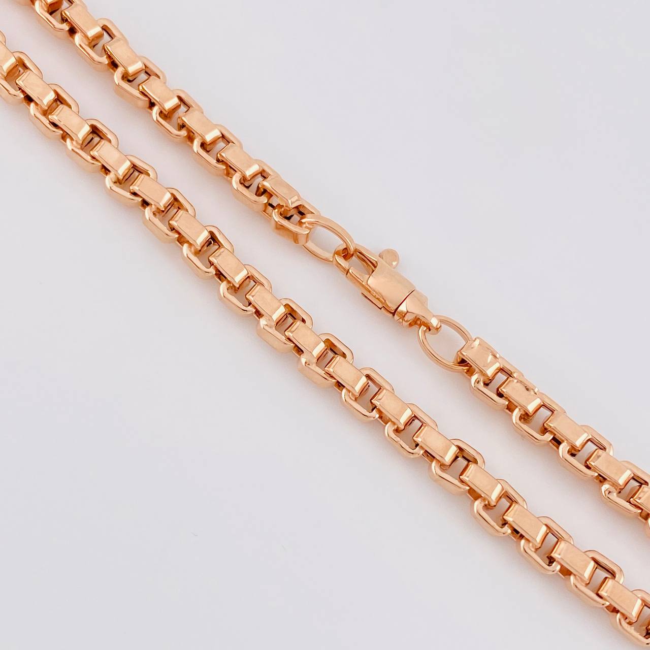 Venetian Chain Square 17g / 24 in / 4.3mm Rose Gold 18K