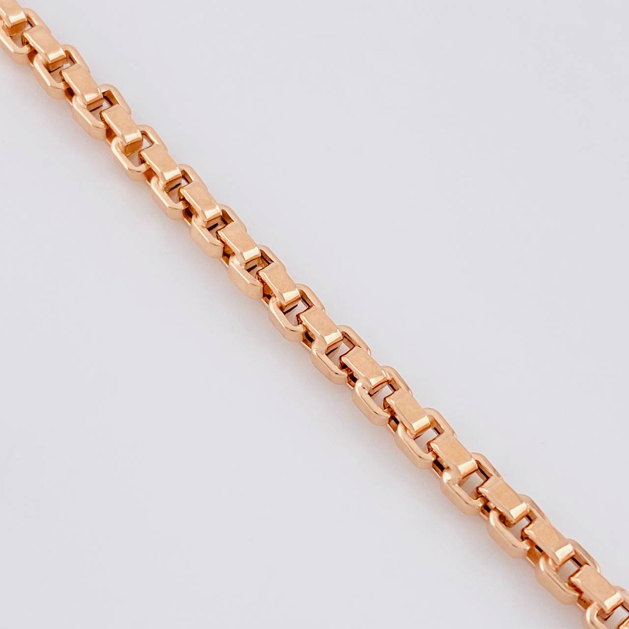Venetian Chain Square 17g / 24 in / 4.3mm Rose Gold 18K