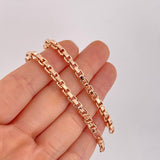 Venetian Chain Square 17g / 24 in / 4.3mm Rose Gold 18K