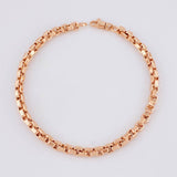 Pulso Veneciana Cuadrada 6.25g / 8 1/4 in / 4.4mm Oro Rosa 18K