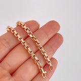 Pulso Veneciana Cuadrada 6.25g / 8 1/4 in / 4.4mm Oro Rosa 18K