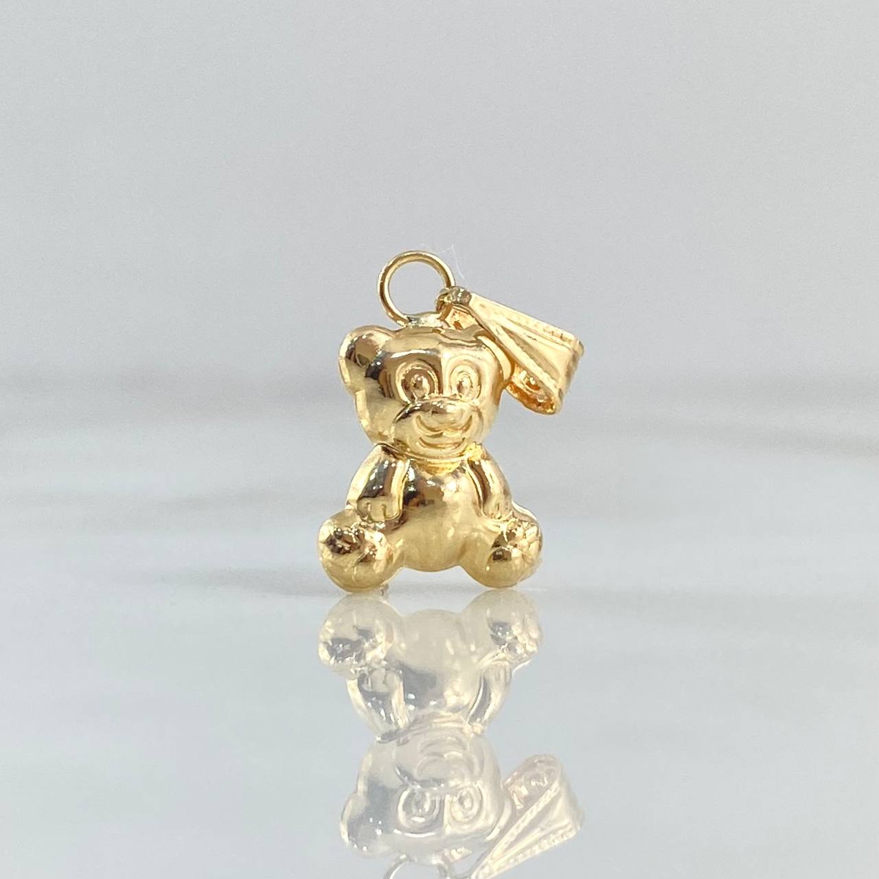 Pendant Smooth Bear 0.85gr / 2.3cm / Yellow Gold 18K Bordered Charger