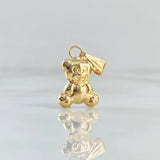 Pendant Smooth Bear 0.85gr / 2.3cm / Yellow Gold 18K Bordered Charger