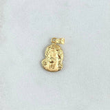 Pendant Face of Christ 0.55g / 3/4 in Yellow Gold 18K