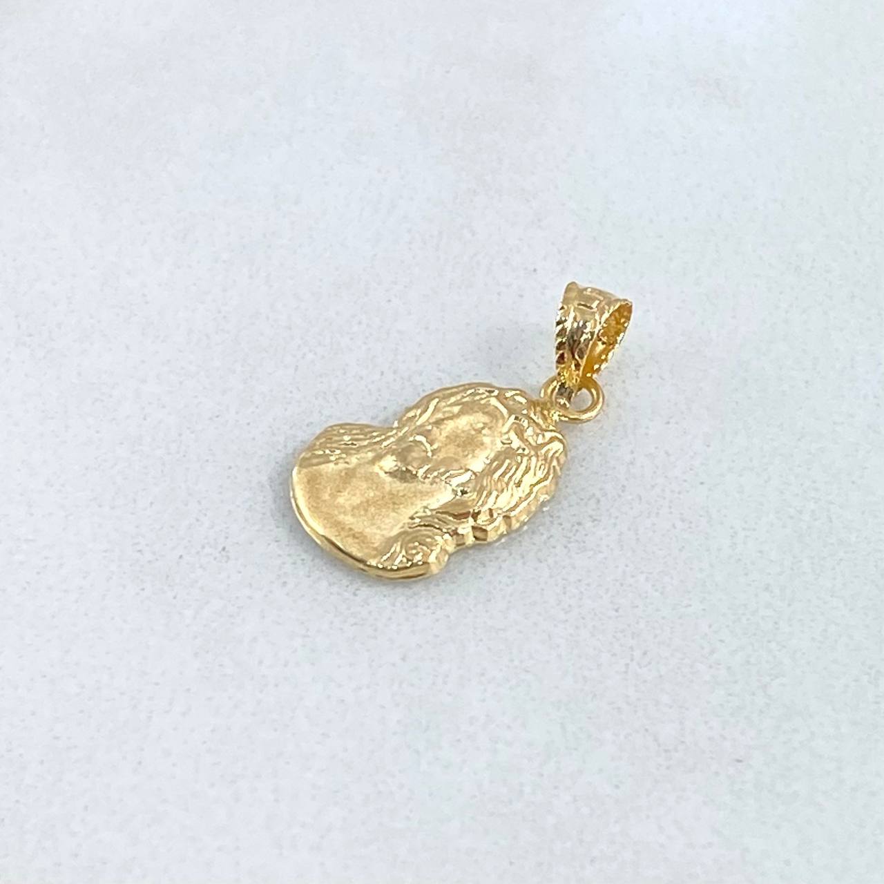 Pendant Face of Christ 0.5g / 3/4 in Yellow Gold 18K
