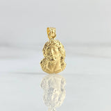 Pendant Face of Christ 0.55g / 3/4 in Yellow Gold 18K