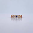 Thick Churumbela Ring 2.05gr / Size 6 1/2 / Colored Zircons 18K Yellow Gold &