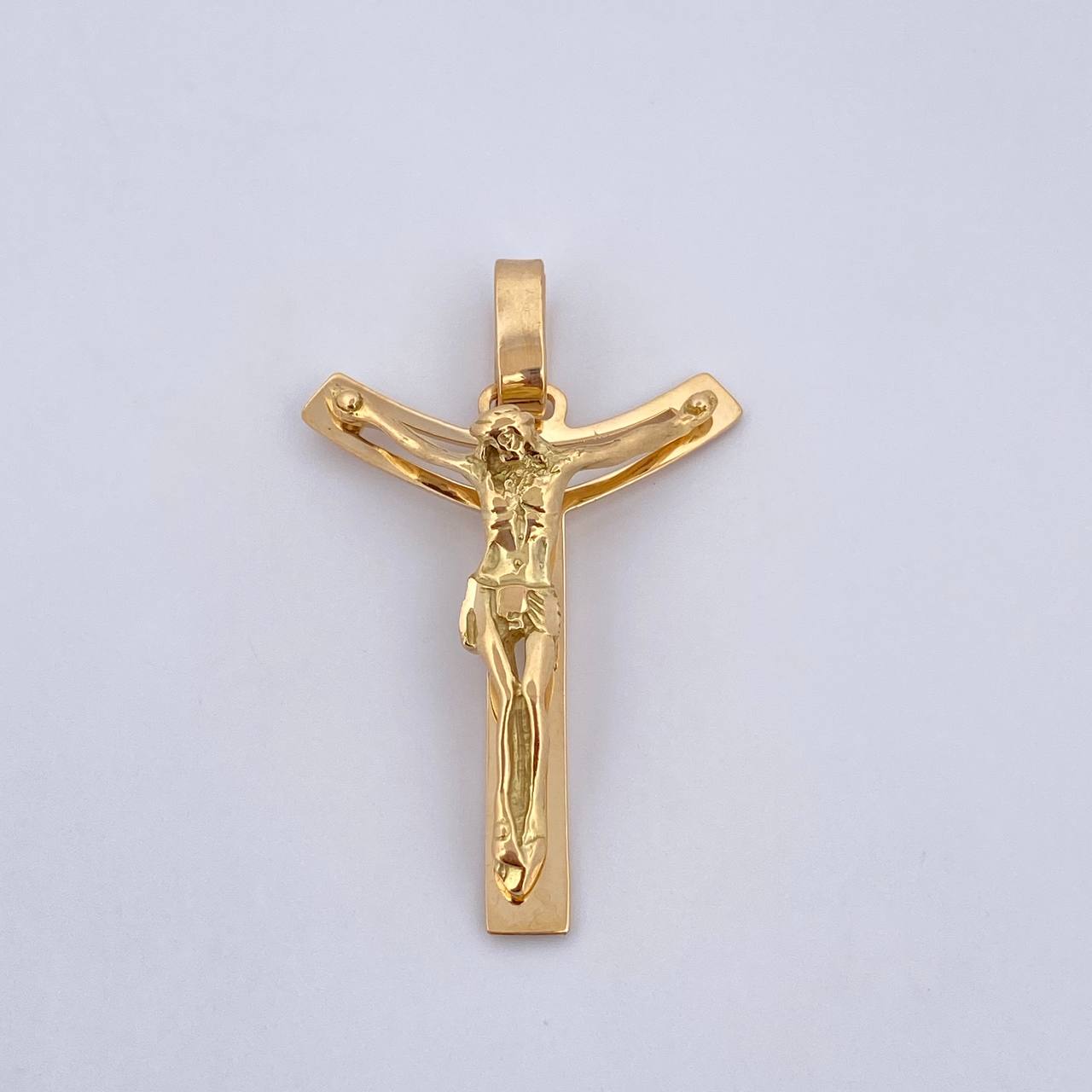 Pendant Cross Christ 5.65gr / 4.2cm / 18K Yellow Gold &
