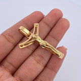 Pendant Cross Christ 5.65gr / 4.2cm / 18K Yellow Gold &