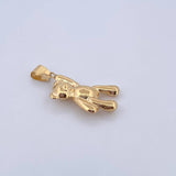 Pendant Bear 2.45gr / 3.7cm / Stamped 18K Yellow Gold &