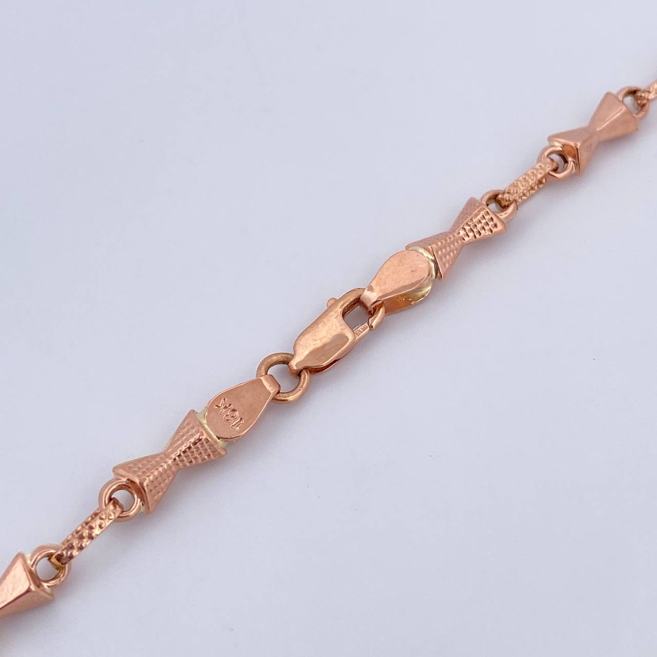 Rustic Chain Hourglass 9.65gr / 61.2cm / 3.2mm Dotted 18K Rose Gold $