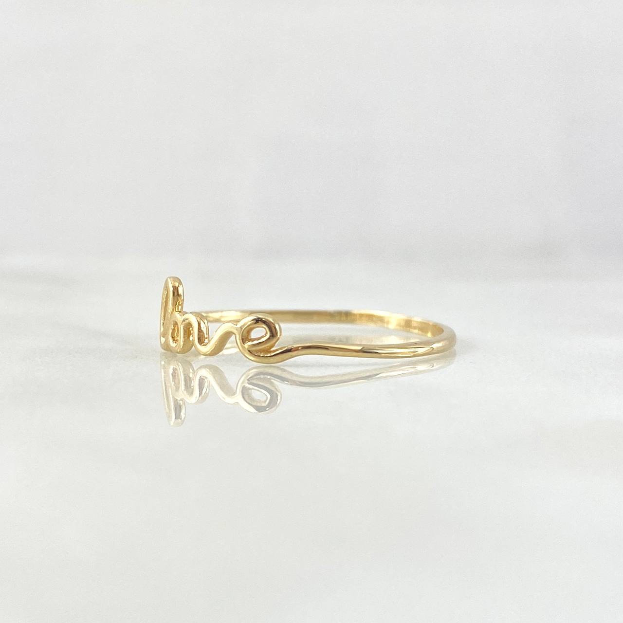 Anillo Love 0.95gr / T8 / Oro Amarillo 18K *