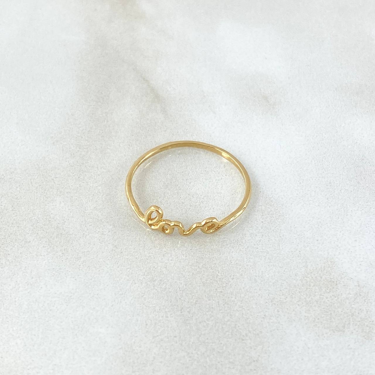 Anillo Love 0.95gr / T8 / Oro Amarillo 18K *
