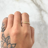 Anillo Love 0.95gr / T8 / Oro Amarillo 18K *