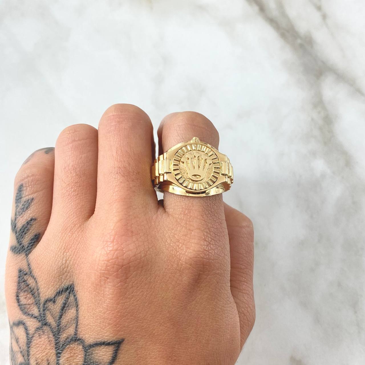 Ring Strap Crown RX 7.2gr / T10 / Yellow Gold 18K *