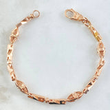 Pulso Rustico Dubai Entorchado 19.35gr / 19cm / 4mm Oro Rosa 18K ©