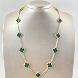 Cadena Aro Seguido Trebol 25gr / 50cm / Nac.Esp. Oro 18K ©