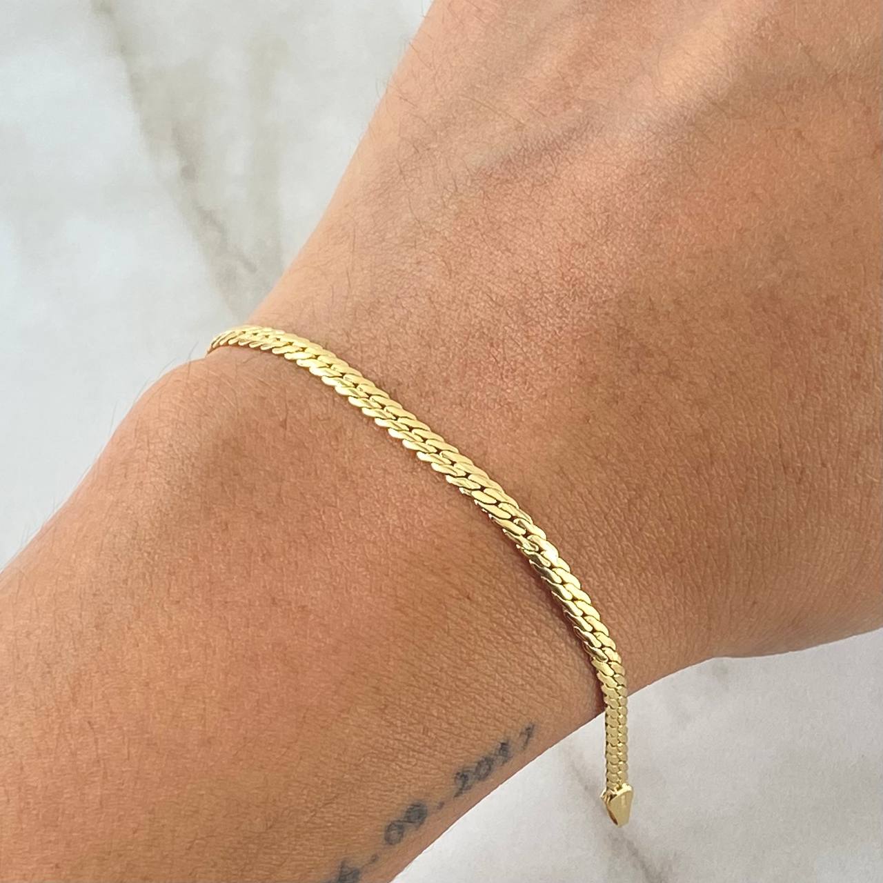 Bracelet Snake 2.5gr / 19cm / 2.9mm Yellow Gold +3 18K
