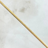 Pulso Serpiente 1.4gr / 19cm / 2.2mm Oro Amarillo +3 18K *