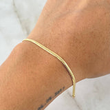 Pulso Serpiente 1.4gr / 19cm / 2.2mm Oro Amarillo +3 18K *