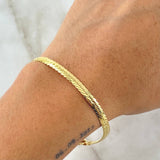 Pulso Serpiente 4.5gr / 19cm / 4mm Oro Amarillo +3 18K