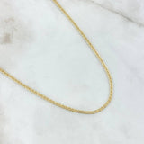 Cadena Plana 2.75gr / 50cm / 1.9mm Oro Amarillo +3 18K ©