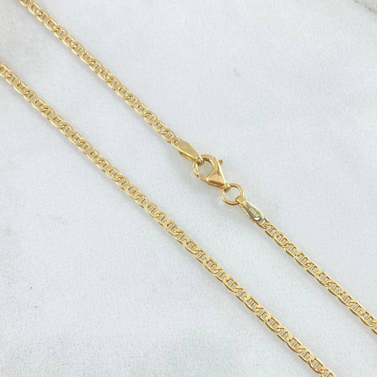 Cadena Plana 2.75gr / 50cm / 1.9mm Oro Amarillo +3 18K ©