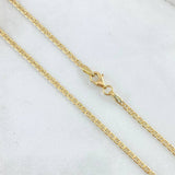 Flat Anchor Chain 2.7gr / 50cm / 2mm Yellow Gold +3 18K
