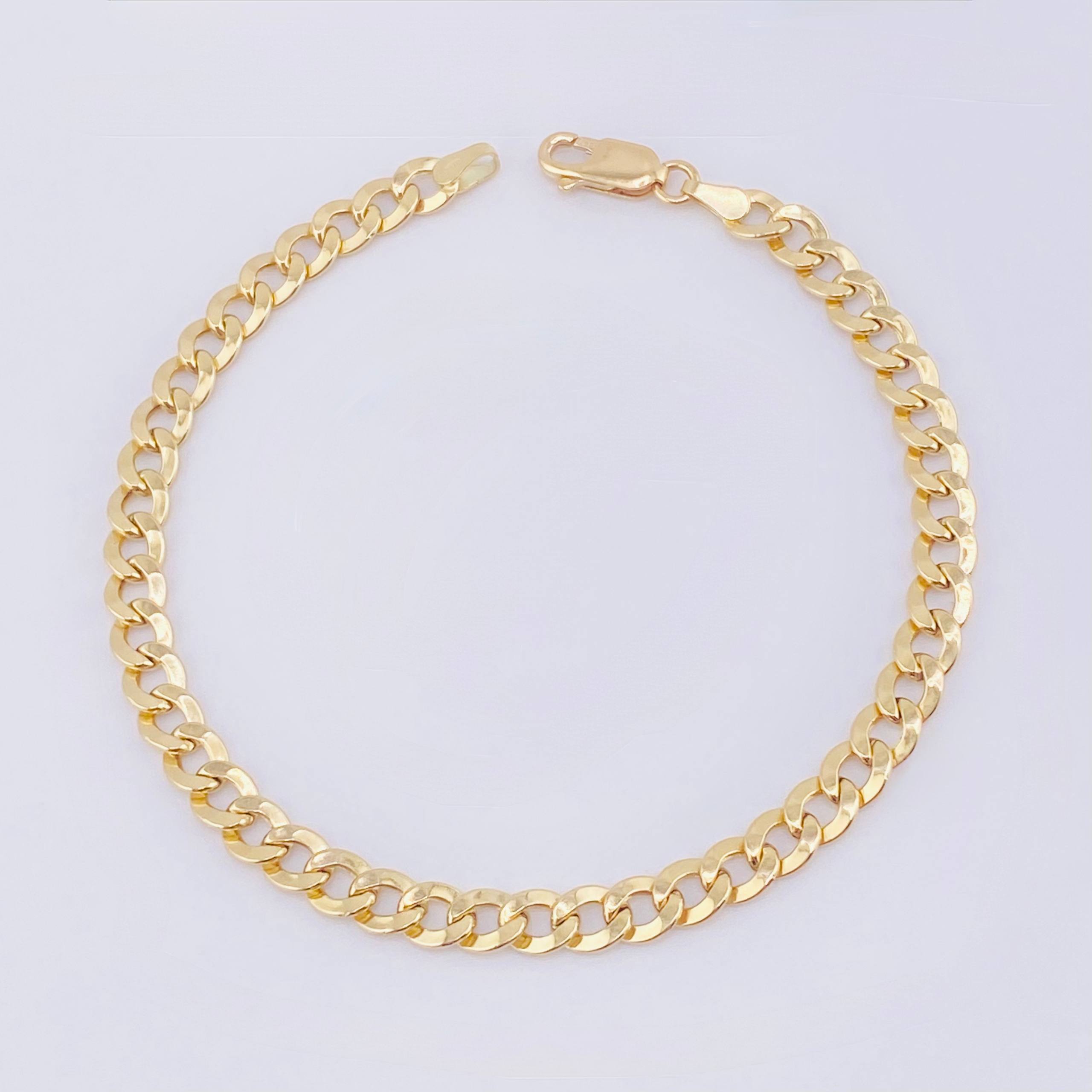 Pulso Cubano 4.3gr / 7 3/4 in / 5.2mm Oro Amarillo +1 18K ©