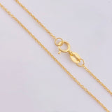 Set Cadena Aro Seguido + Dije Corazón / 0,95gr / 17 3/4 in Oro Amarillo 18K