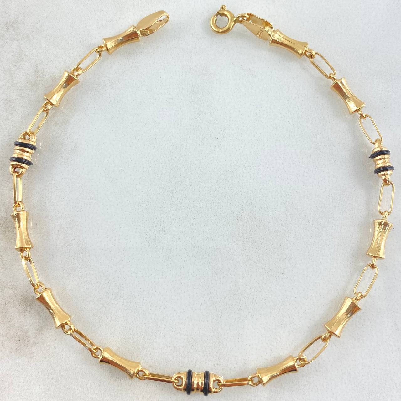 Rustic Bracelet 3x1 Hourglass 3.15gr / 20.8cm / 18K Gold ©