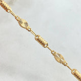 Rustic Cylinder Bracelet 4.8gr / 20.8cm / 18K Gold ©