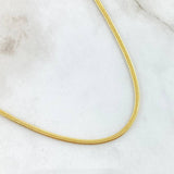 Cadena Serpiente 8.35gr / 17 3/4 in / 2.1mm Oro Amarillo +3 18K ©