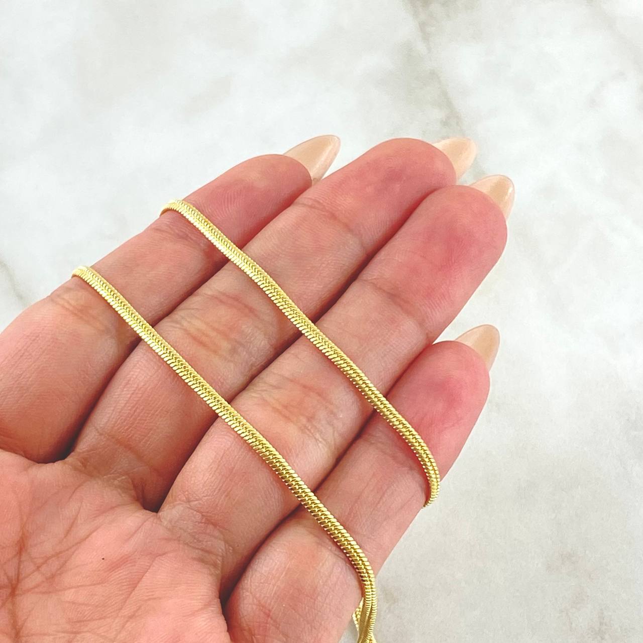 Flat Snake Chain 10.85gr / 60cm / +3 18K Gold